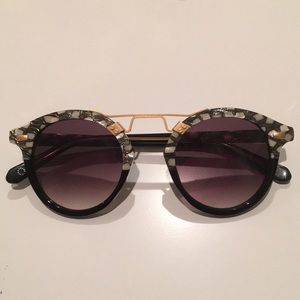 Krewe STL II Stella to Black 24k Gold Sunglasses